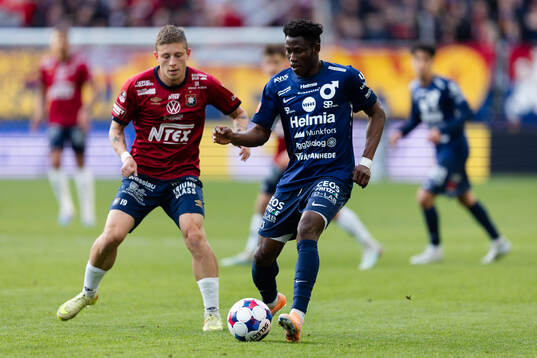 Örgrytes Anton Andreasson och Degerfors Yiriyon Gideon Yaw