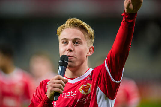 Kalmars Charlie Rosenqvist jublar