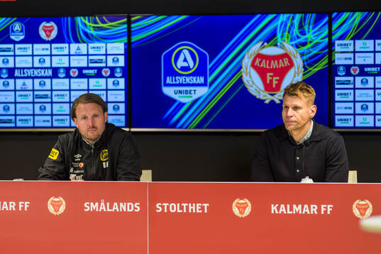 Elfsborgs manager Björn Hamberg och Kalmars huvudtränare