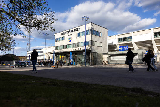 Exteriör vy av Norrköpings Idrottspark