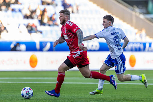 Landskronas Markus Björkqvist och IFK Norrköpings Åke