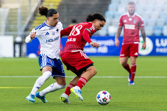 IFK Norrköpings Elias Jemal och Landskronas André Alvarez