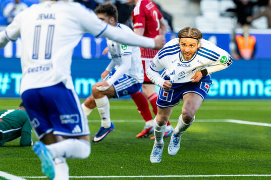 IFK Norrköpings Christoffer Nyman jublar