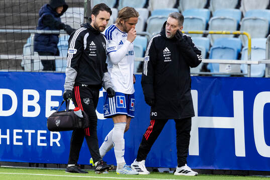 IFK Norrköpings Christoffer Nyman skadad