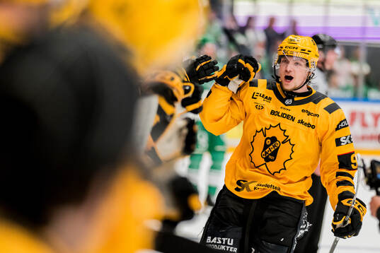 Skellefteås Victor Stjernborg jublar