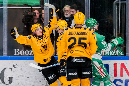 Skellefteås Victor Stjernborg jublar