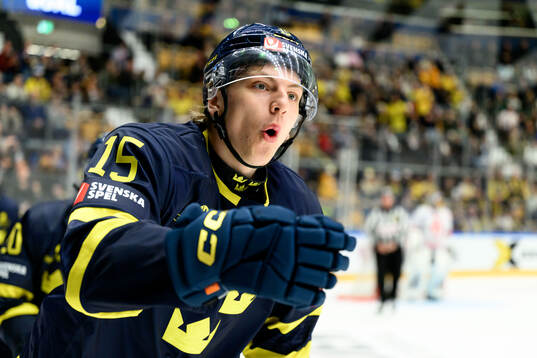 Jack Berglund of Sweden celebrates