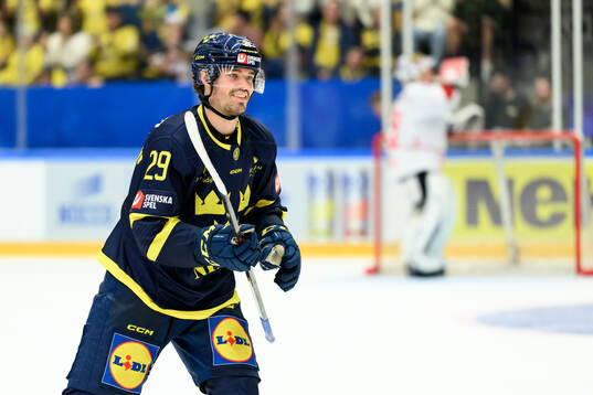 Axel Andersson of Sweden celebrates
