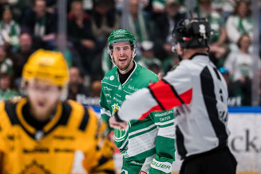 Rögles Mattias Göransson reagerar på ett domslut