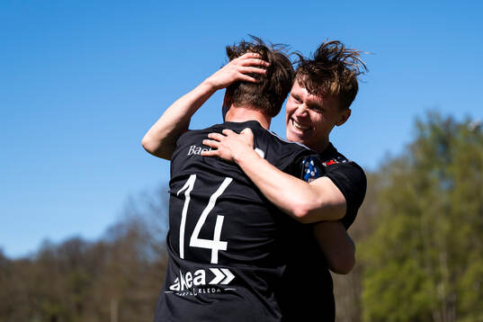 Ängelholms Vilgot Carlsson och Anton Nilsson jublar