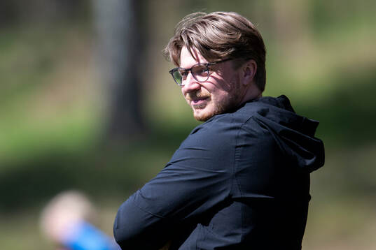 Ängelholms tränare Tim Hallén