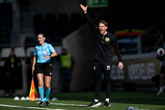 Coach William Strömberg of Hammarby
