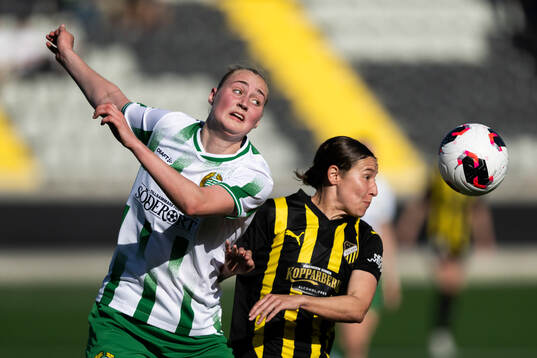 Emilie Bragstad of Hammarby and Tabitha Michelle Tindell of