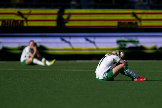 Players of Hammarby look dejected