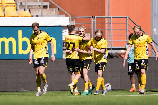 Elfsborgs Kasper Örtegren jublar