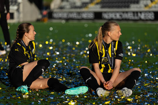 Aivi Luik and Stine Sandbech of Häcken
