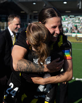 Emma Östlund and Tabitha Michelle Tindell of Häcken