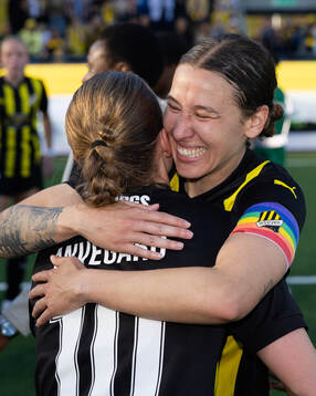 Anna Anvegård and Tabitha Michelle Tindell of Häcken