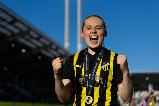 Paulina Nyström of Häcken celebrates