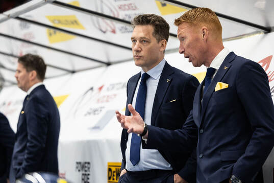 Head coach Sam Hallam and assistant coach Jörgen Jönsson