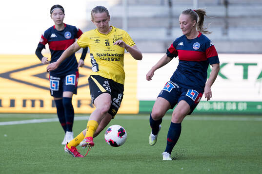 Elfsborgs Ellen Nilsson och Linköpings Emma Viklund