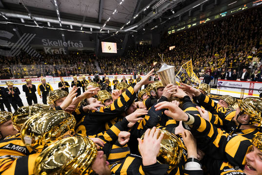 Skellefteås spelare jublar