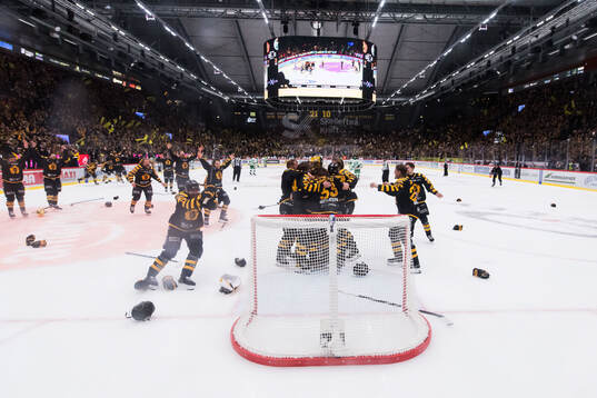 Skellefteås spelare jublar