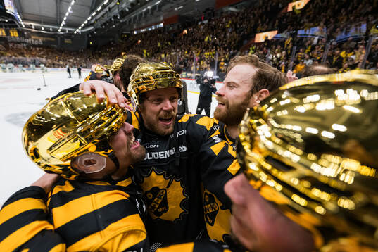 Skellefteås Mikkel Aagaard jublar