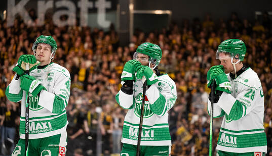 Rögles Simon Zether, Josh Dickinson och Anton Bengtsson