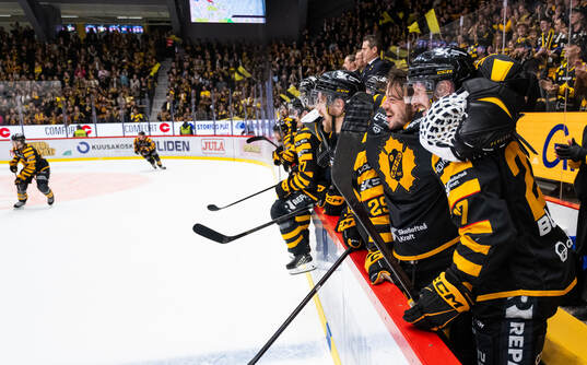 Skellefteås målvakt Strauss Mann och Martin Lundberg