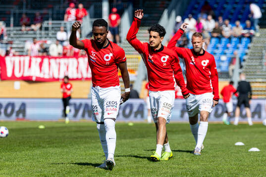 Degerfors Nahom Netabay, Elias Barsoum och Daniel Sundgren