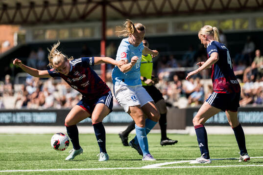 Rosengårds Tilde Björklund och Malmö FFs Sara Kanutte