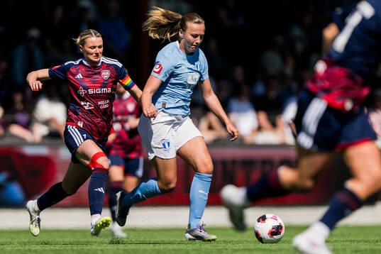 Rosengårds Thea Sørbo och Malmö FFs Sara Kanutte