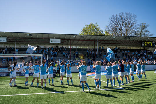 Malmö FFs spelare jublar