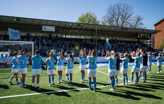 Malmö FFs spelare jublar