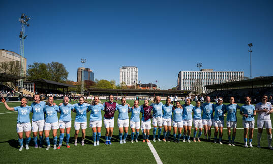 Malmö FFs spelare jublar