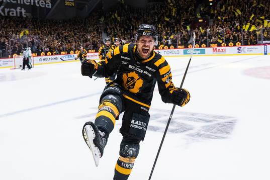 Skellefteås Mikkel Aagaard jublar