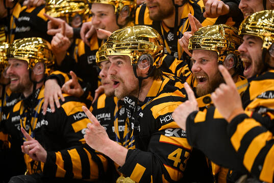 Skellefteås Max Krogdahl jublar