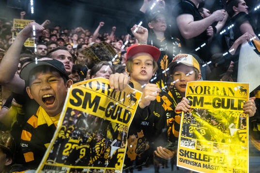Skellefteås supportrar jublar