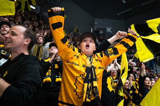 Skellefteås supportrar jublar