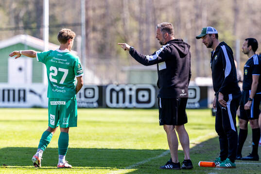 Ljungskiles Alfons Borén och Ljungskiles tränare Joakim