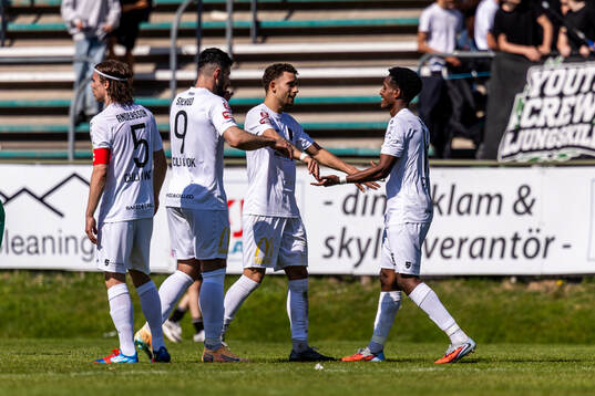 Nordic Uniteds spelare jublar