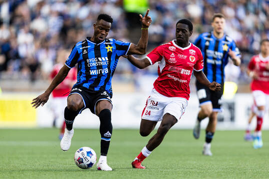 Sirius Mohamed Soumah och Kalmars Charles Sagoe Jr