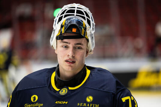 Goaltender Love Härenstam of Sweden