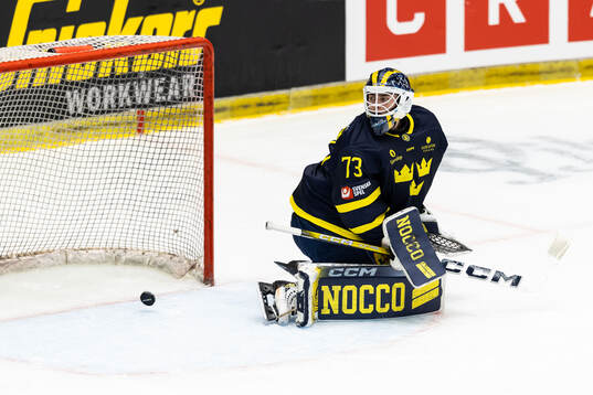 Goaltender Love Härenstam of Sweden