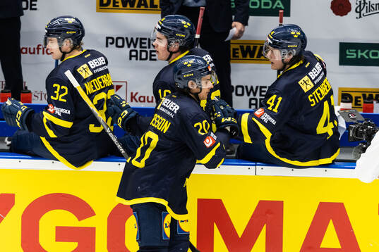 André Petersson of Sweden celebrates