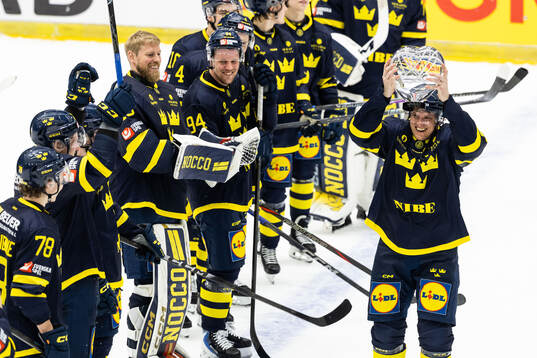 Jakob Silfverberg of Sweden celebrates