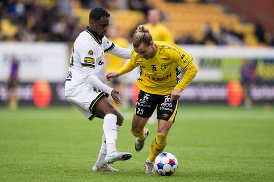 AIKs Abdihakin Ali och Elfsborgs Niklas Hult