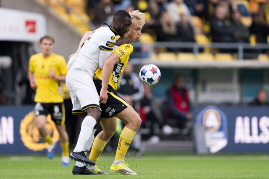 AIKs Ibrahim Cisse och Elfsborgs Leo Östman