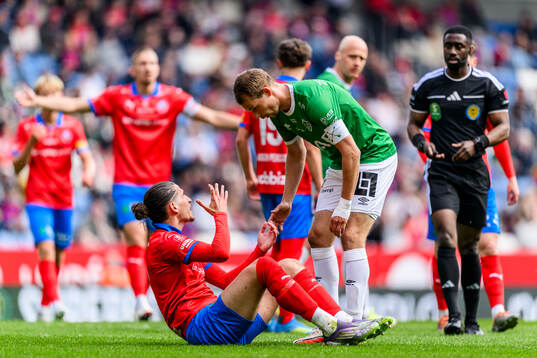 Helsingborgs Ervin Gigovic och Brages Alexander Zetterström